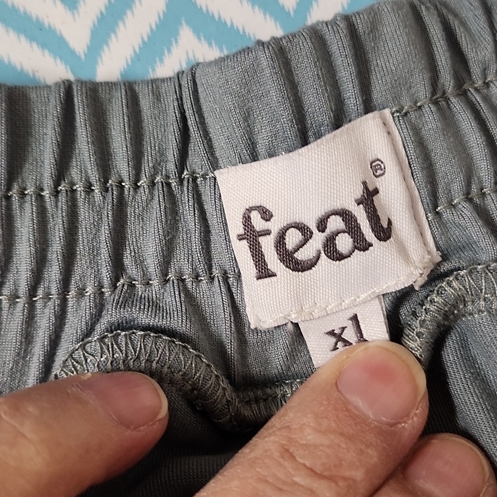 Feat Women’s Jogger in SeaFoam Green Size 1X Athleisure Cozy - Picture 3 of 9